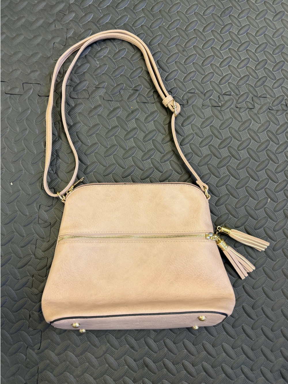 Women's Crossbody Bag with Tassel Accent